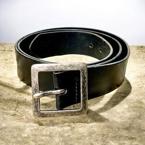 XL Men’s genuine Italian leather black belt